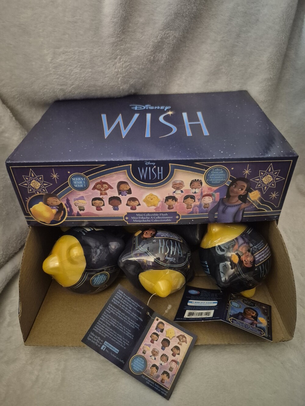 Set of 2 Disney Wish Mini Collectible Plush Toy Blind Bag Star Capsule Series 1